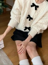 Nine-1122 Korea Dongdaemun Needle Weaters Area Bclothes-8048602 Han Edition Retro Cute Sashimi Winter