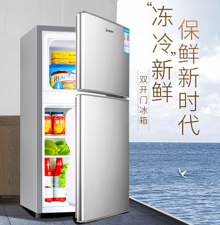 小型宿舍用家用二人世界双门储奶母乳冷藏冷冻 租房用 韩电小冰箱 小型宿舍用家用二人世界双门储奶母乳冷藏冷冻 租房用 韩电小冰箱