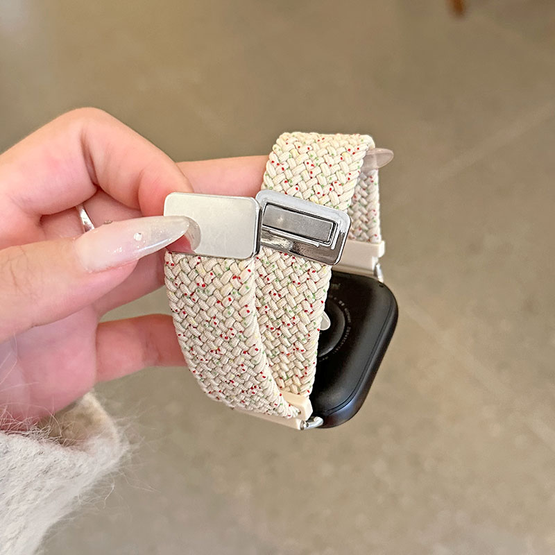 psnld适用红米手表3/4/5表带Redmi watch4/3/2/1代小米智能运动手表带编织回环磁吸三二一代男女生透气潮流 - 图1