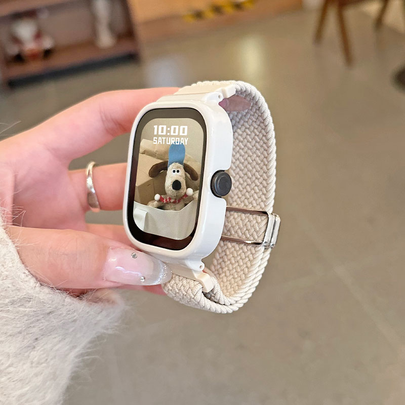 psnld适用红米手表3/4/5表带Redmi watch4/3/2/1代小米智能运动手表带编织回环磁吸三二一代男女生透气潮流 - 图3