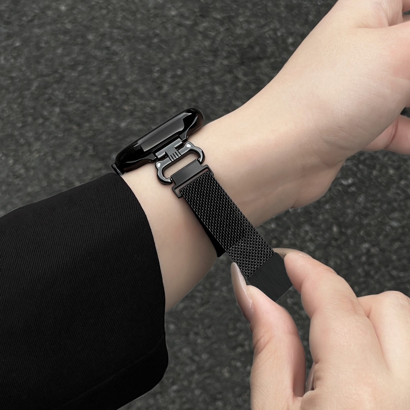 Metal Milan magnetic fit5/4 watch strap psnld