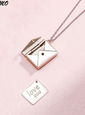 纯银韩版表白锁骨链送女友礼物