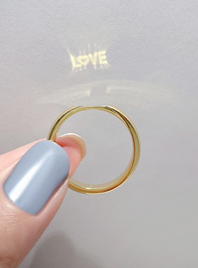 天荒地老衍光投影戒指纯银抖音