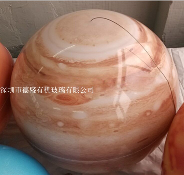 亚克力主题灯八大行星吊灯太阳系模型金木水火土各种行星模型灯罩 - 图1