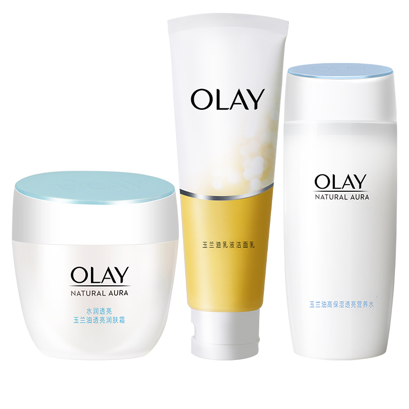 Olay/玉兰油白里透红系列补水透亮套装水乳女滋润旗舰店官网正品 - 图0