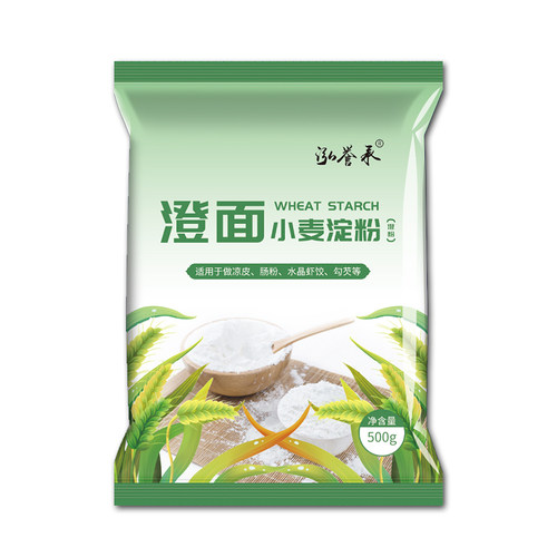 泓誉承纯小麦淀粉澄面凉皮家用小包装食用水晶饺子粉冰皮月饼原料-图3