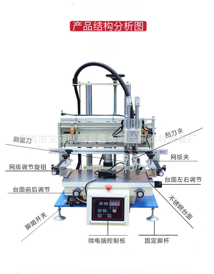 小型丝印机丝网印刷机台式平面丝印机全自动精密垂直印刷机现货-图1