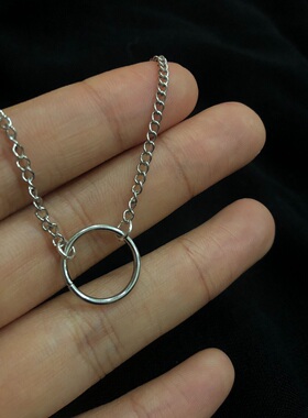 防弹少年团钛钢锁骨链金泰亨同款