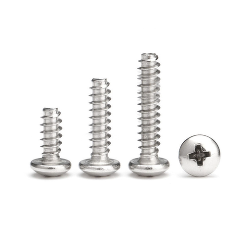 促304不锈钢PB十字圆头平尾自攻螺丝盘头断尾自攻螺钉M1M2M3M4M5 - 图2