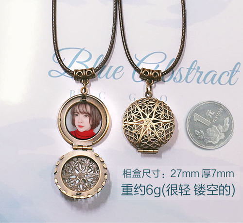 定制照片相盒项链毕业礼物吊坠挂绳diy情侣有意义一对送男女生日 - 图2