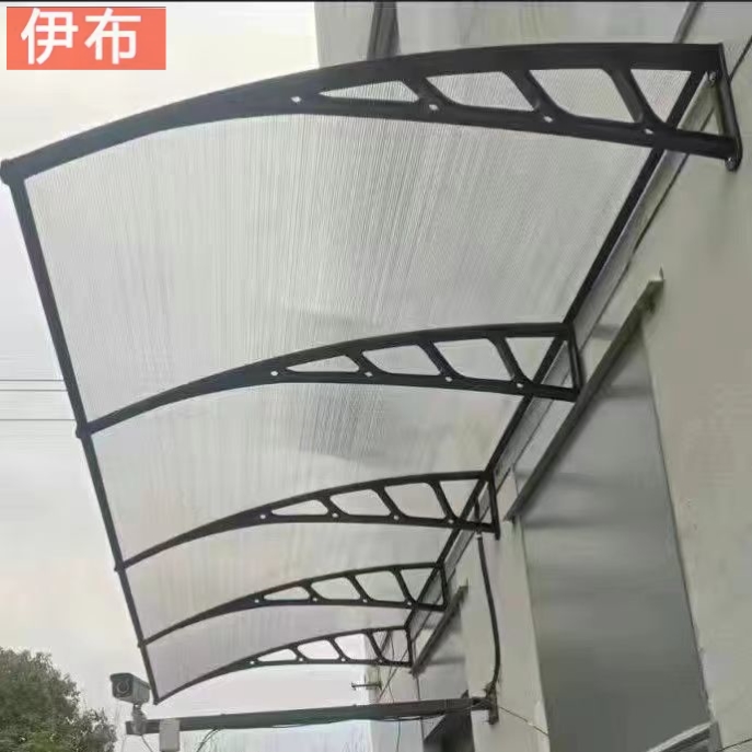 雨棚户外遮阳棚雨搭屋檐挡雨板家用遮阳蓬庭院用阳台篷加厚无声 - 图1