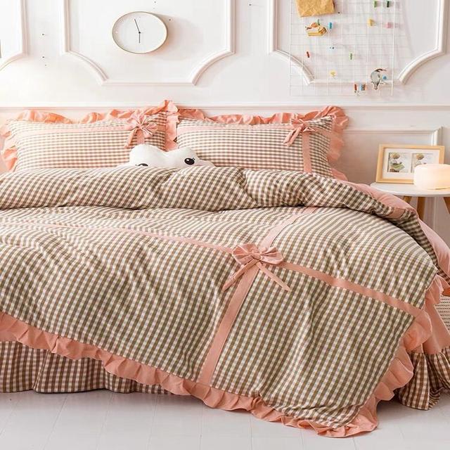 Bow ins four-piece set of princess style bed