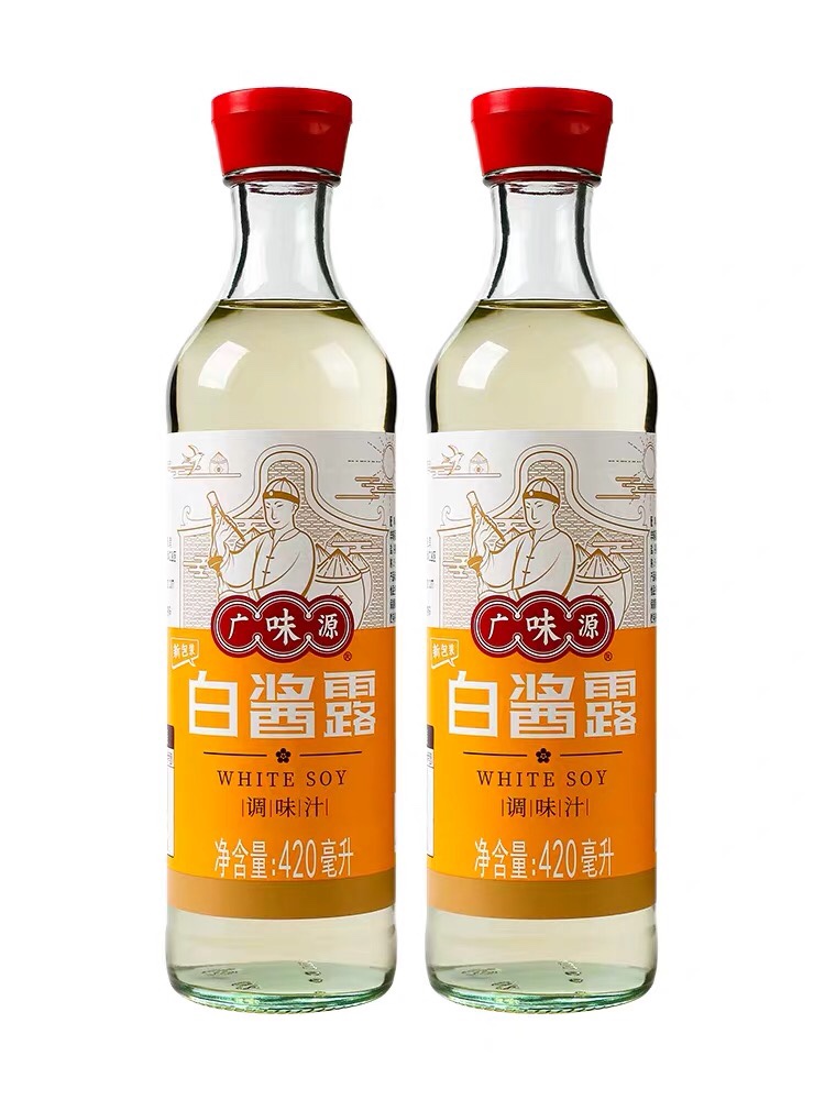 广味源白酱露410ml*2瓶装无色味极鲜西餐复合调味汁豉油白酱油 - 图2