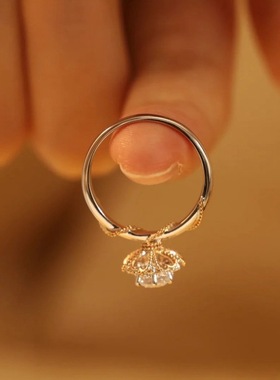 DR钻戒藤蔓手捧花戒指女