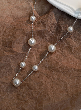 正品DR满天星珍珠项链女