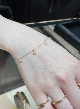 Ordi新款梦想成真手链天然石圆梦手链堇青石拉长石水晶手链