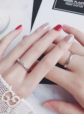 DR双生结情侣戒指s925纯银