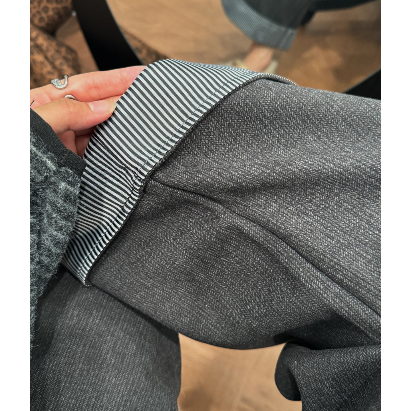 Maternity autumn and winter woolen pants 2025 new style