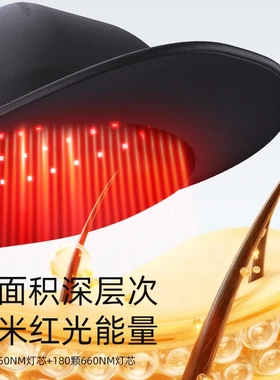 跨境生发头盔头皮护理 led护发理疗帽180灯珠  红光生发仪生发帽