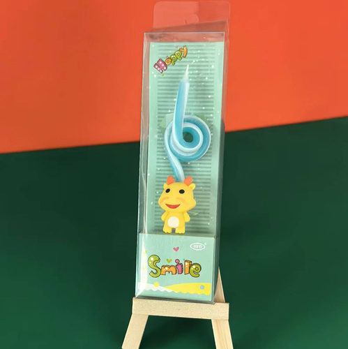 十二生日蜡烛蛋糕12生肖儿童创意浪漫无烟彩色数字小熊动物蜡烛 - 图1