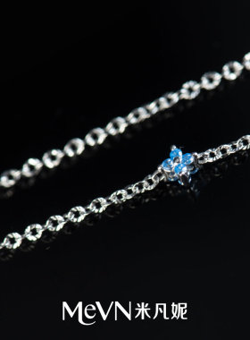 纯银镀金心之诗语项链轻奢小众感