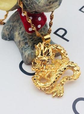 黄铜镀金十二生肖久不掉色吊坠