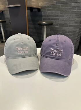 2026新款高品质字母刺绣软顶棒球帽子女春秋季时尚休闲百搭鸭舌帽