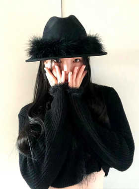 其他羊毛毡出街小众风女秋冬