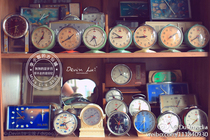 Old mechanical clockwork small alarm clock old timepiece decoration furnishing collection nostalgic shop window movie props old objects