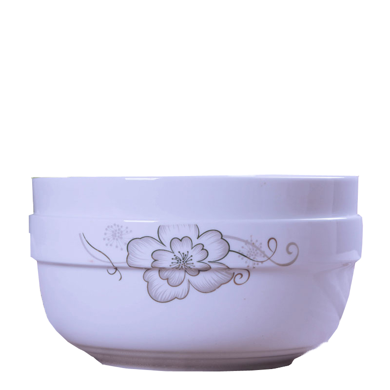 中式家用面碗大碗耐高温泡面碗大汤碗陶瓷加厚防烫碗餐具组合汤碗 - 图3
