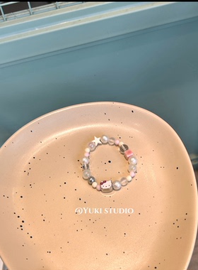 凯蒂猫手链Kt手串合金手串学生ins星星复古y2k辣妹小众设计送闺蜜