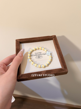 四叶草原创设计小众ins彩色手工混搭串珠手链百搭配饰