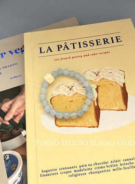 奶酪海蓝宝天然石串珠手链新中式小众气质高级感手串手饰女夏