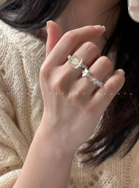 树与微风镜花水月百搭女戒