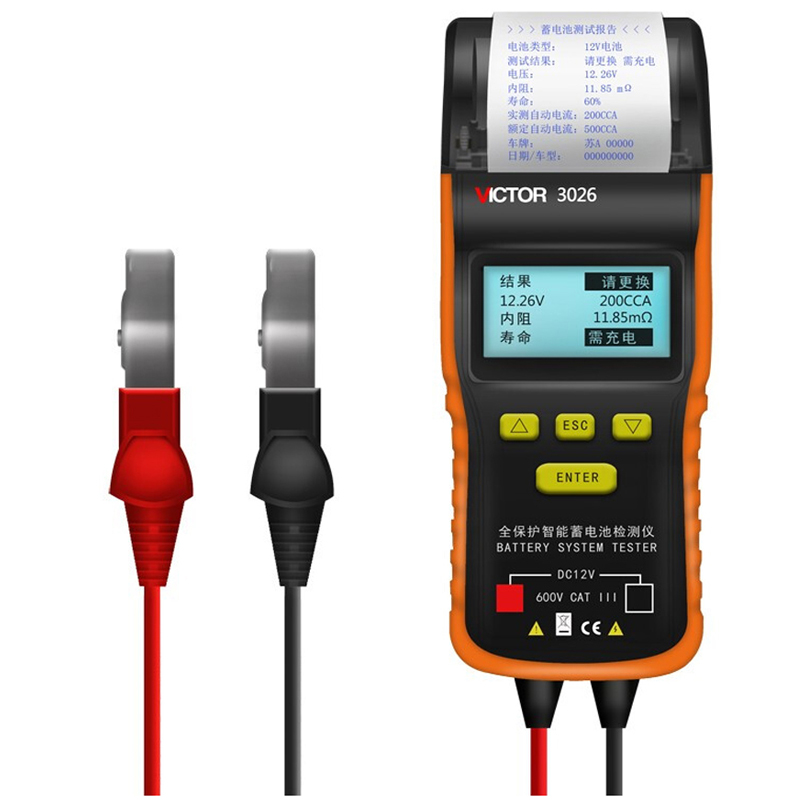 胜利VC3012/3013/3015/3025/3026蓄电池检测仪容量电瓶电量检测-图3