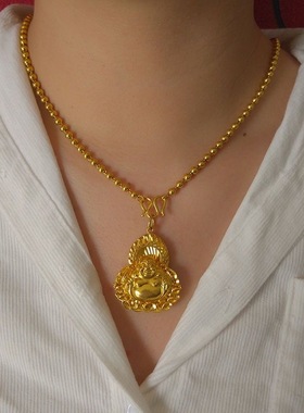 沙金火焰佛吊坠本命年沙金佛挂坠