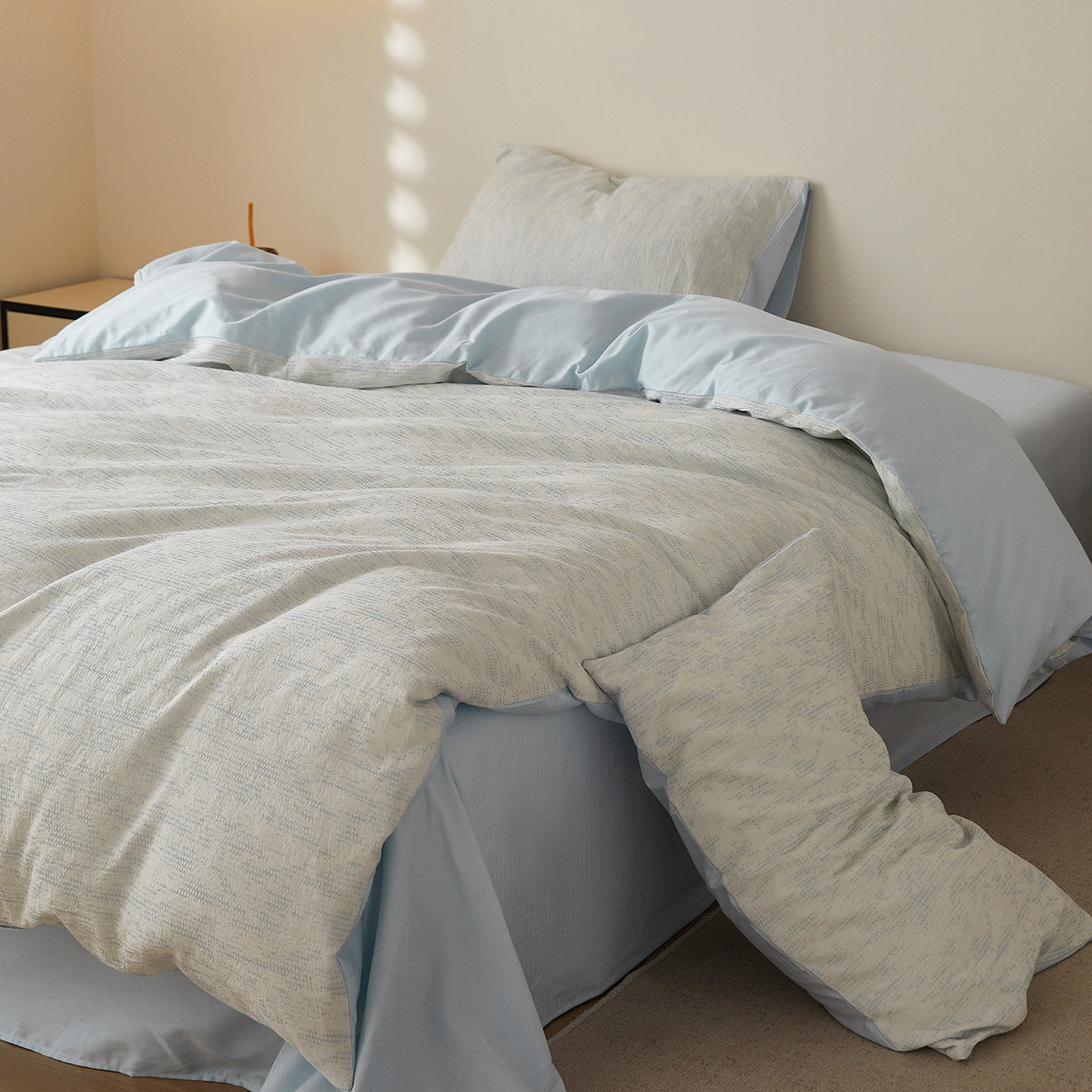 侘寂风A类母婴全棉提花四件套100纯棉被套床单学生宿舍三件套床品,淘宝优惠券,粉丝福利购,淘宝优惠卷