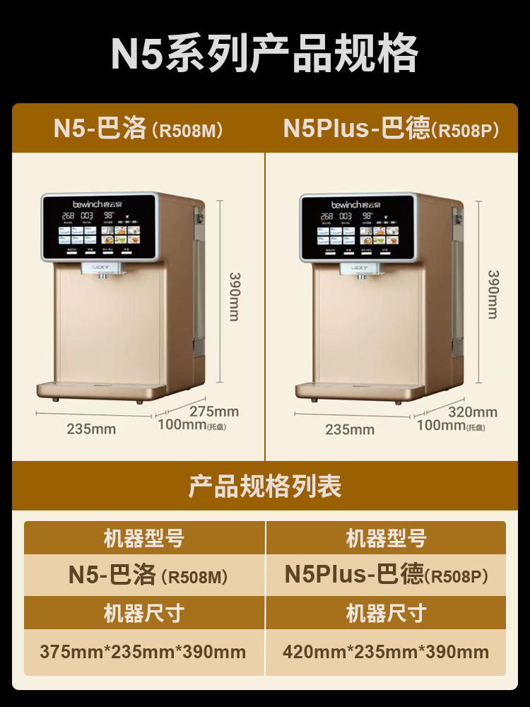 碧云泉N5智能净饮机台式净水器加热一体家用直饮水自来水过滤莱克 - 图2