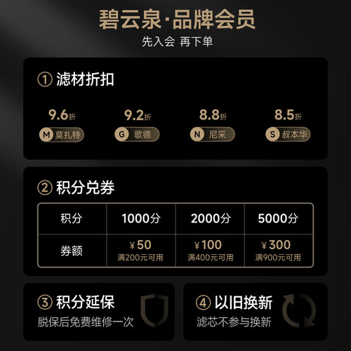 碧云泉G3mini净水机滤芯JST-R311/R31智能净水器滤芯旗舰官网正品 - 图3