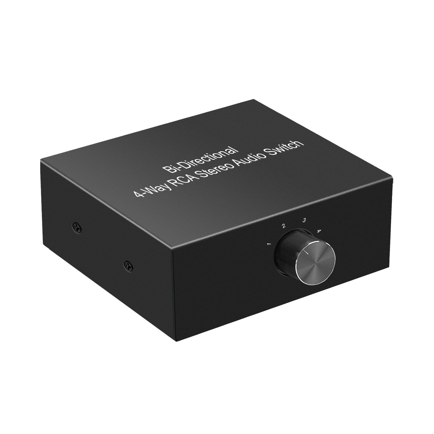 电脑DVD播放器PS音频切换器 功放音响切换器 4进1出莲花音频切换