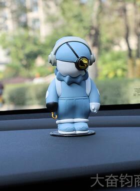 正品创意约太空人模型宇航简员车载摆件男生礼物仔汽轻车公装饰奢