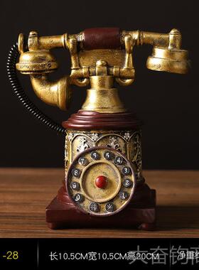 正品老物件式客电厅怀旧复古电话机小摆柜件酒柜视柜书架书家居装