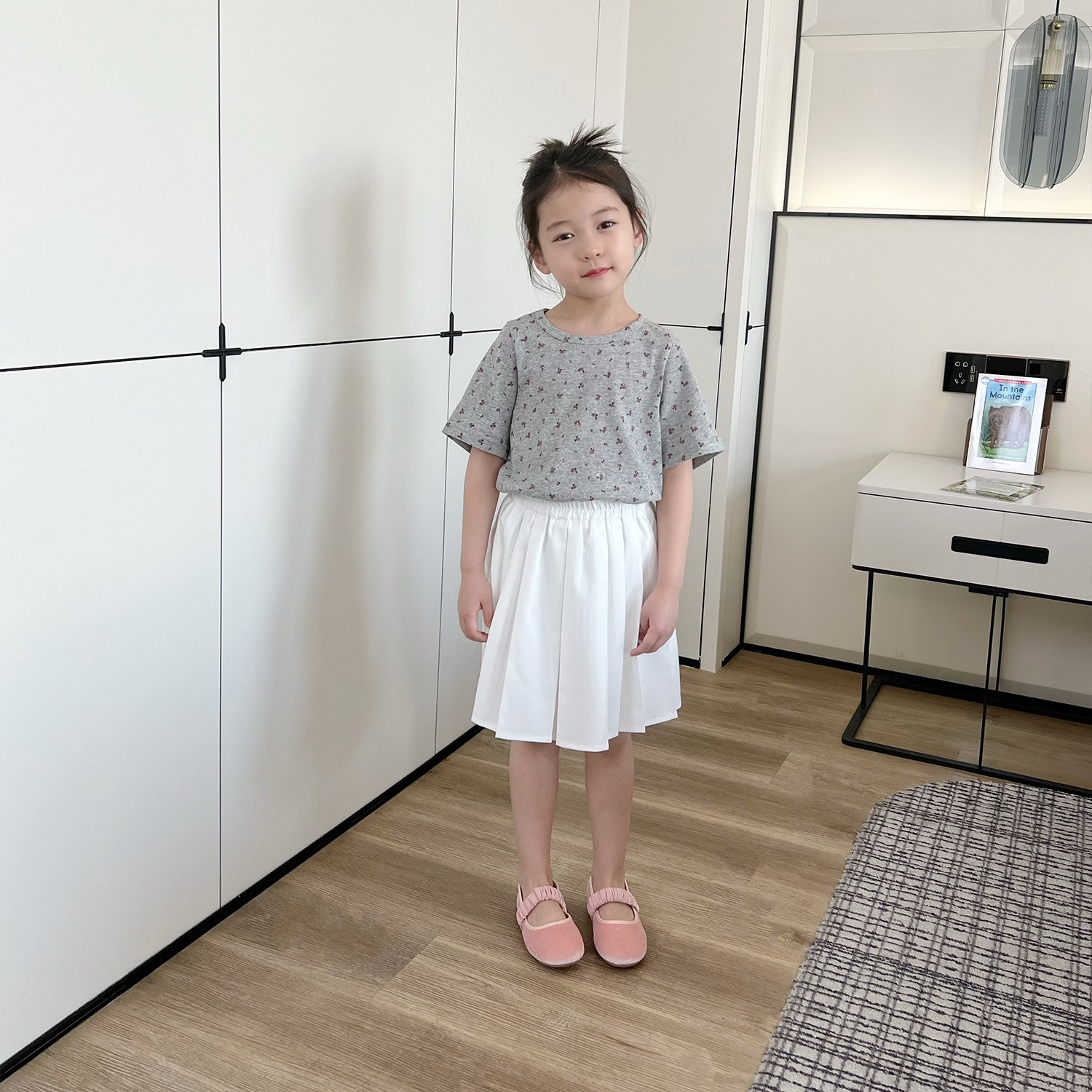 Sun 童品  | 女童百褶裙2024春季新品中大童校园半身裙百搭裙子,淘宝优惠券,粉丝福利购,淘宝优惠卷