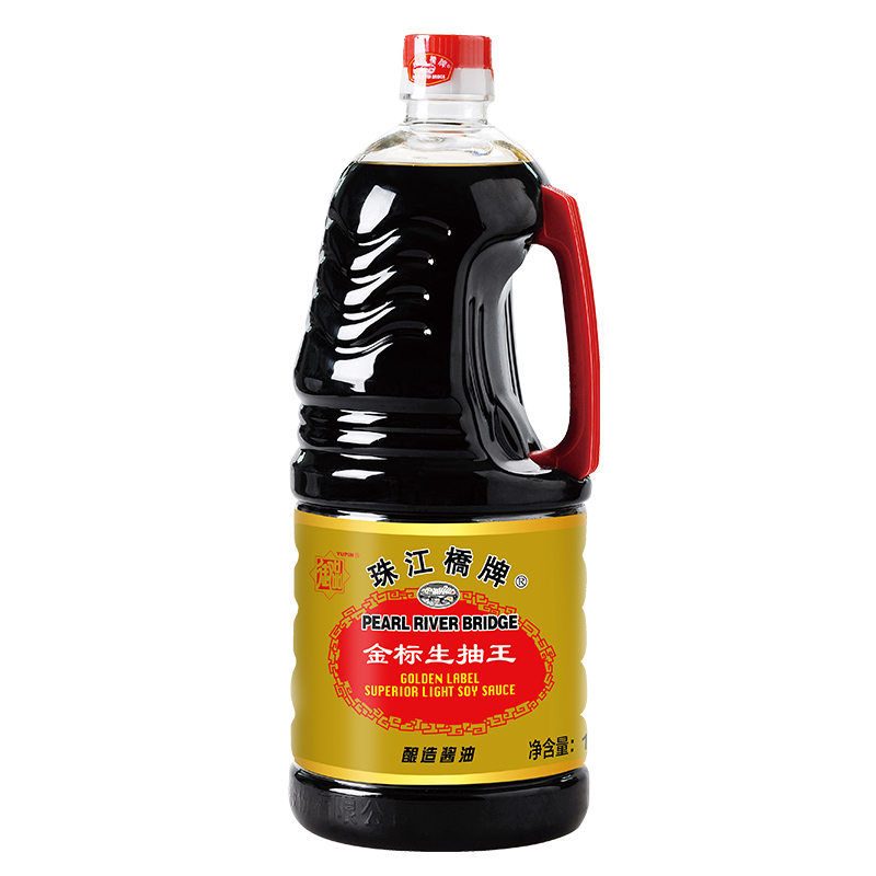 珠江桥牌金标生抽王1.9L大瓶家用黄豆酿造酱油调味品调料豉油商用-图3