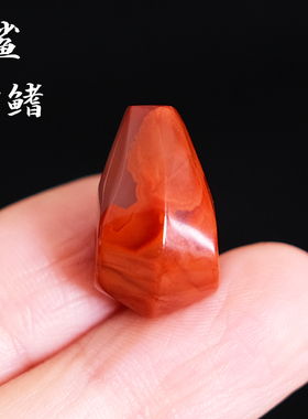 天然南红佛头三通饰品