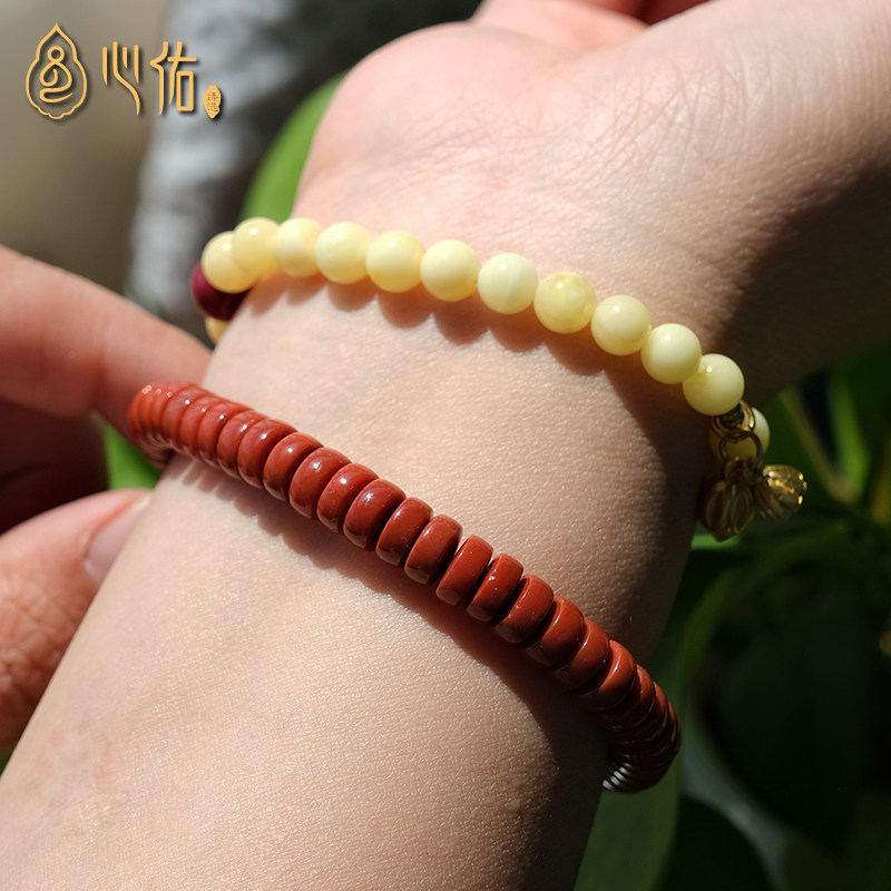 天然凉山柿子红南红手串隔片珠女款 正品川料满肉南红手链男款,淘宝优惠券,粉丝福利购,淘宝优惠卷