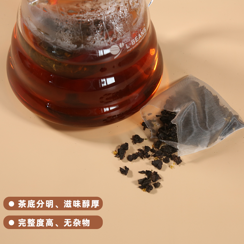 果遇茶台湾桂花乌龙三角包茶奶茶店专用袋泡花草组合型茶原料240g-图2