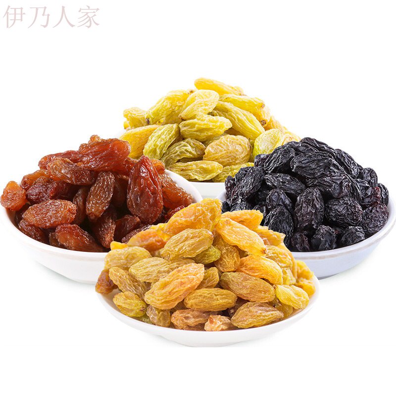 绿葡萄干500克1斤袋无核白葡萄干 伊乃人家葡萄干