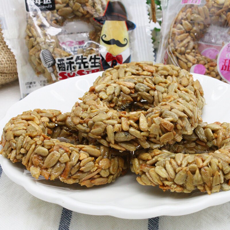 甜甜圈形瓜子酥2000g-500g酥瓜子仁 伊乃人家瓜子