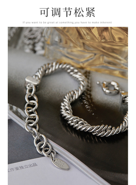 个性波浪手链女欧美in